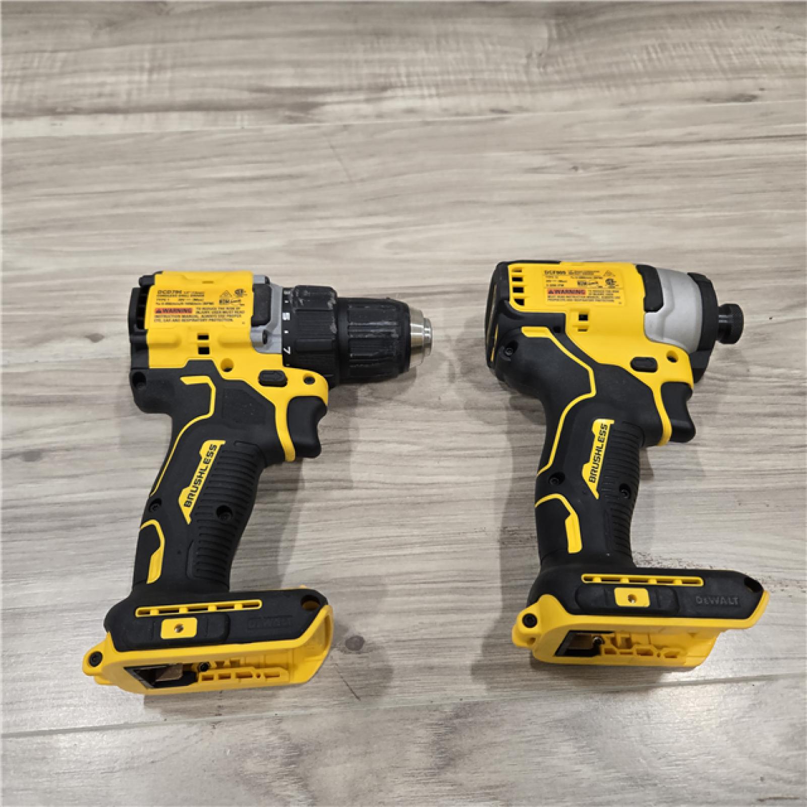 AS-IS DeWalt 20V MAX ATOMIC Cordless Brushless 4 Tool Combo Kit
