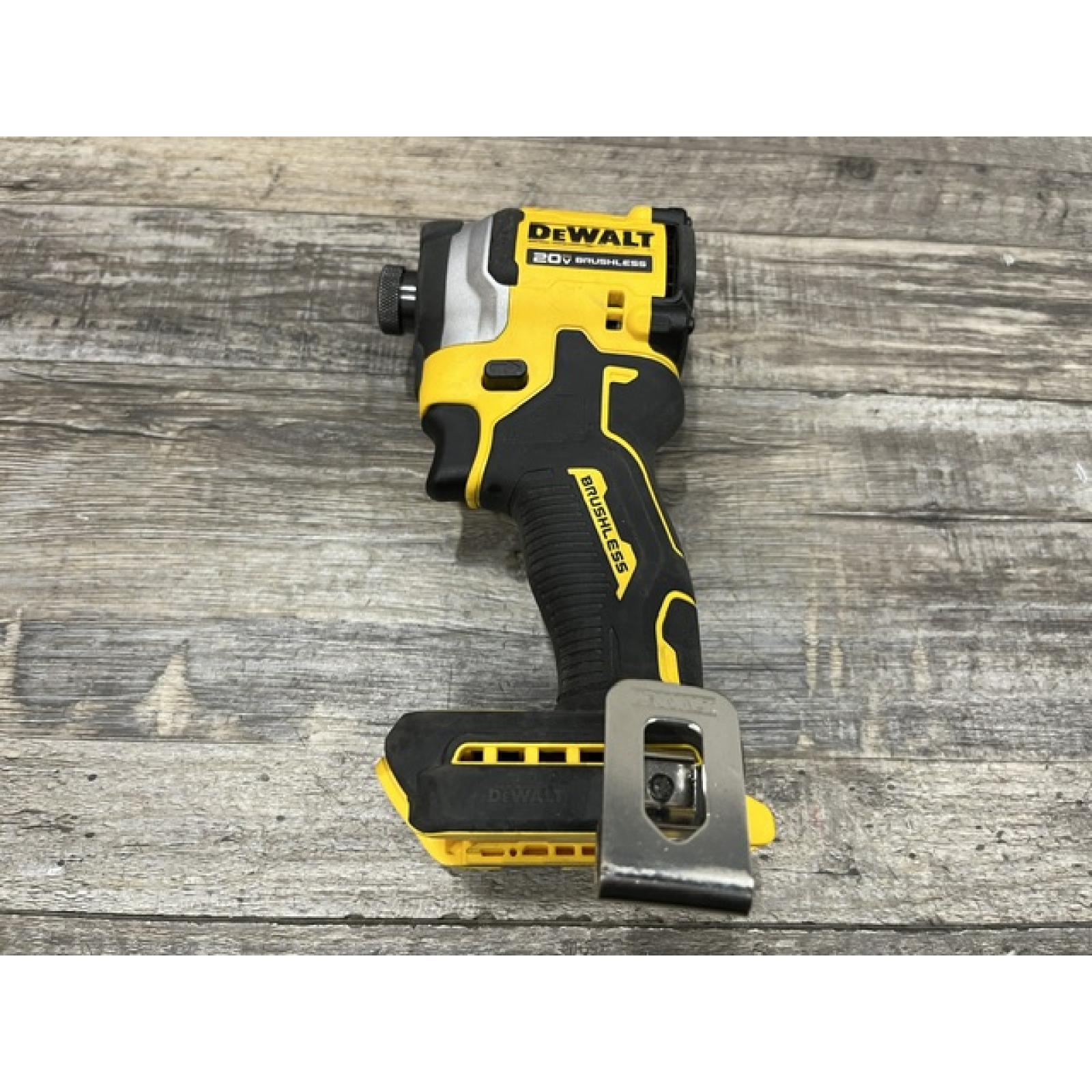 AS-IS DEWALT ATOMIC 20V MAX Lithium-Ion Cordless 1/4 in. Brushless Impact Driver Kit