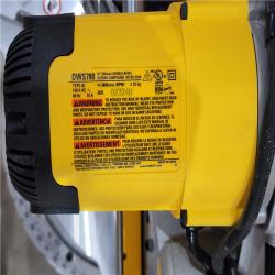 HOUSTON LOCATION - AS-IS DEWALT 15 Amp Corded 12 in. Double Bevel Sliding Compound Miter Saw with XPS Technology  Blade Wrench and Material Clamp