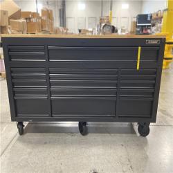 DALLAS LOCATION - HUSKY 72IN 18 DRAWER HEAVY DUTY WORKBENCH MATTE BLACK