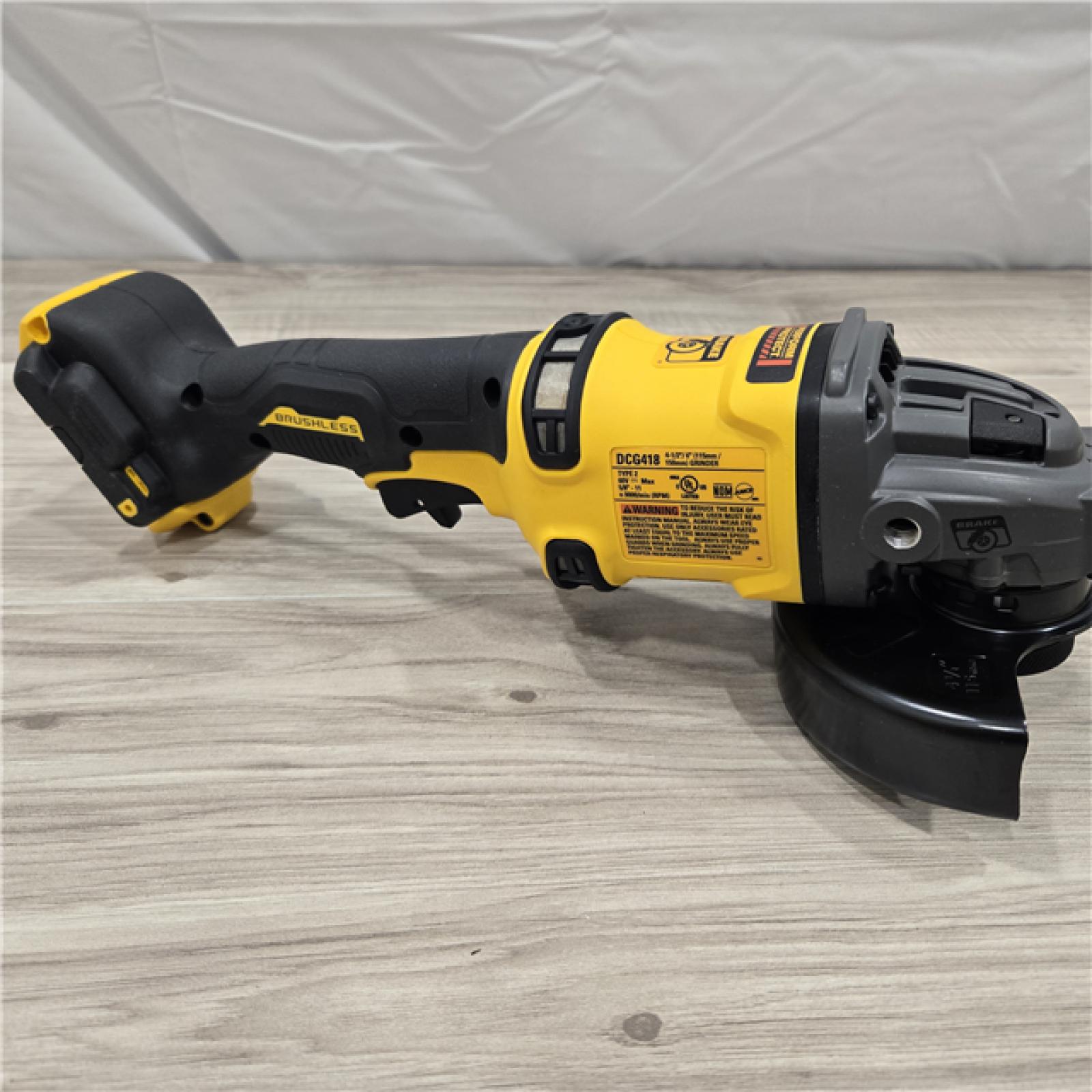 LIKE NEW! -DEWALT 60V MAX Cordless Brushless 4.5 in. to 6 in. Small Angle Grinder with Kickback Brake (Tool Only)