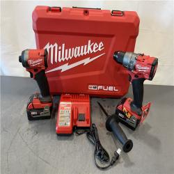 AS-IS - MILWAUKEE FUEL 18V Lithium-Ion Brushless Cordless Hammer Drill and Impact Driver Combo Kit