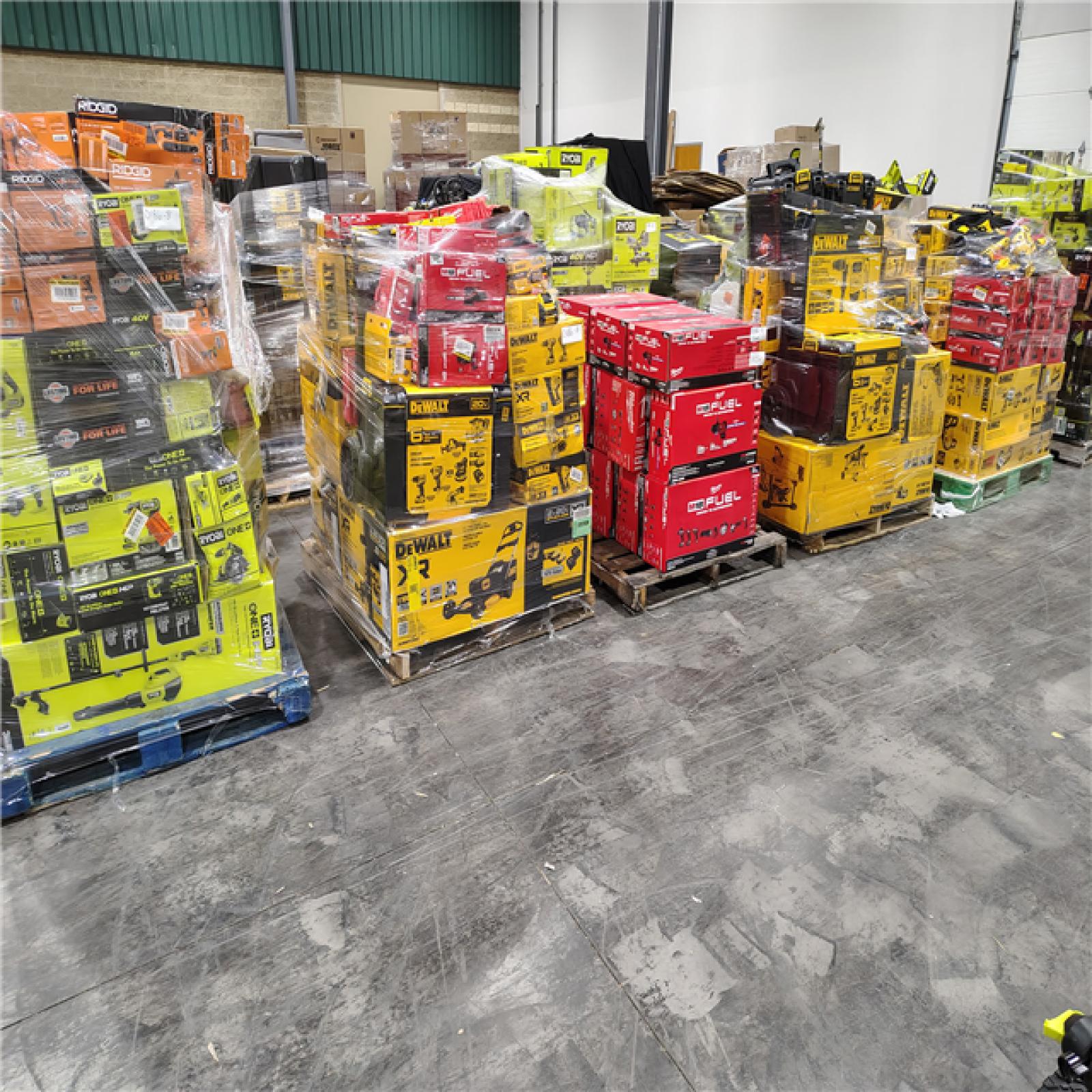 Pittston Location As-Is Power Tools Partial Truckload (13 Pallets) 0186-B