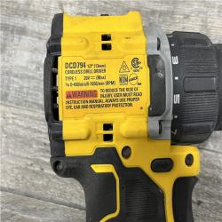 AS-IS DEWALT 20V XR Lithium-Ion Cordless Brushless 1/2 in. Drill/Driver Kit