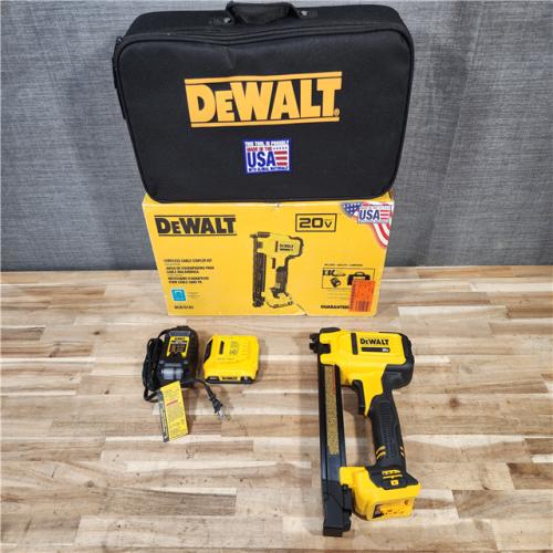 HOUSTON LOCATION - AS-IS DEWALT 20V MAX Lithium-Ion Cordless Cable Stapler Kit