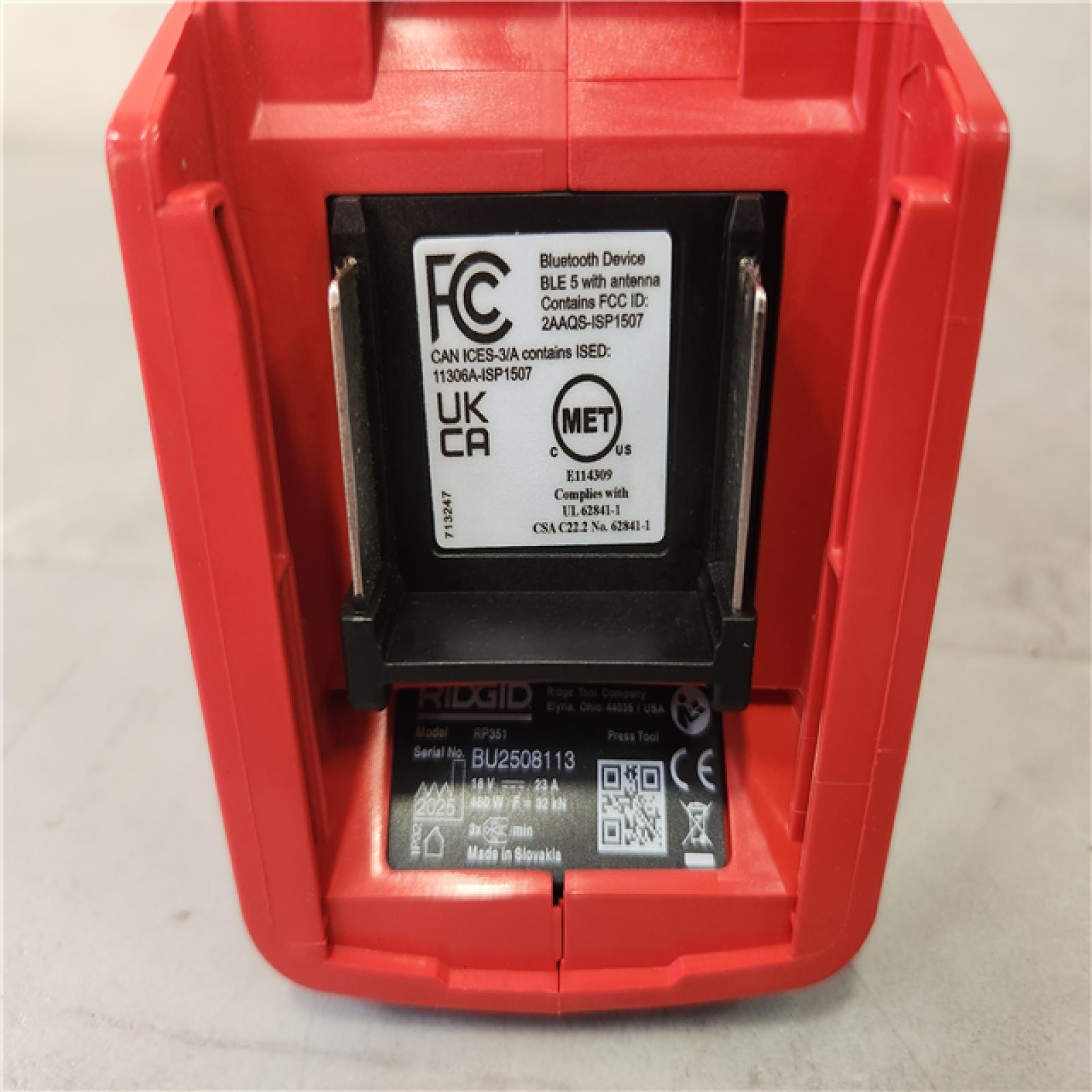 Phoenix NEW RIDGID RP 351 ProPress Inline Standard Press Tool Kit (Includes Case + 2  18V Lio-Ion Batteries + Charger + 6 Press Tool Jaws