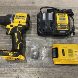 AS-IS DEWALT Atomic 20V Lithium-Ion Cordless Compact 1/2 in. Drill/Driver Kit