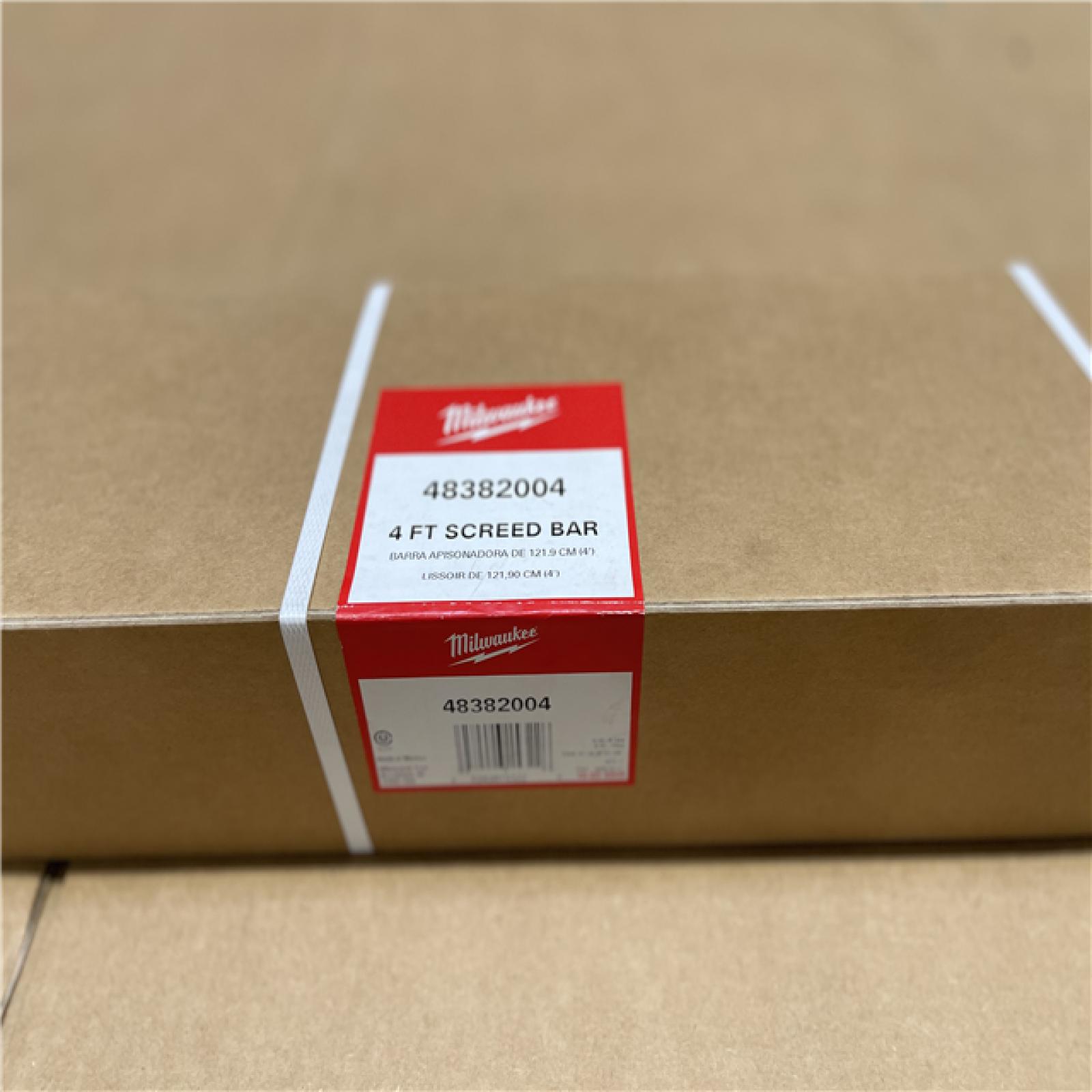 NEW! Milwaukee 4' Screed Bar