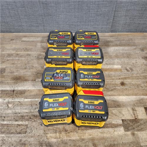 HOUSTON LOCATION - AS-IS DEWALT FLEXVOLT BATTERY PACK QTY - 8