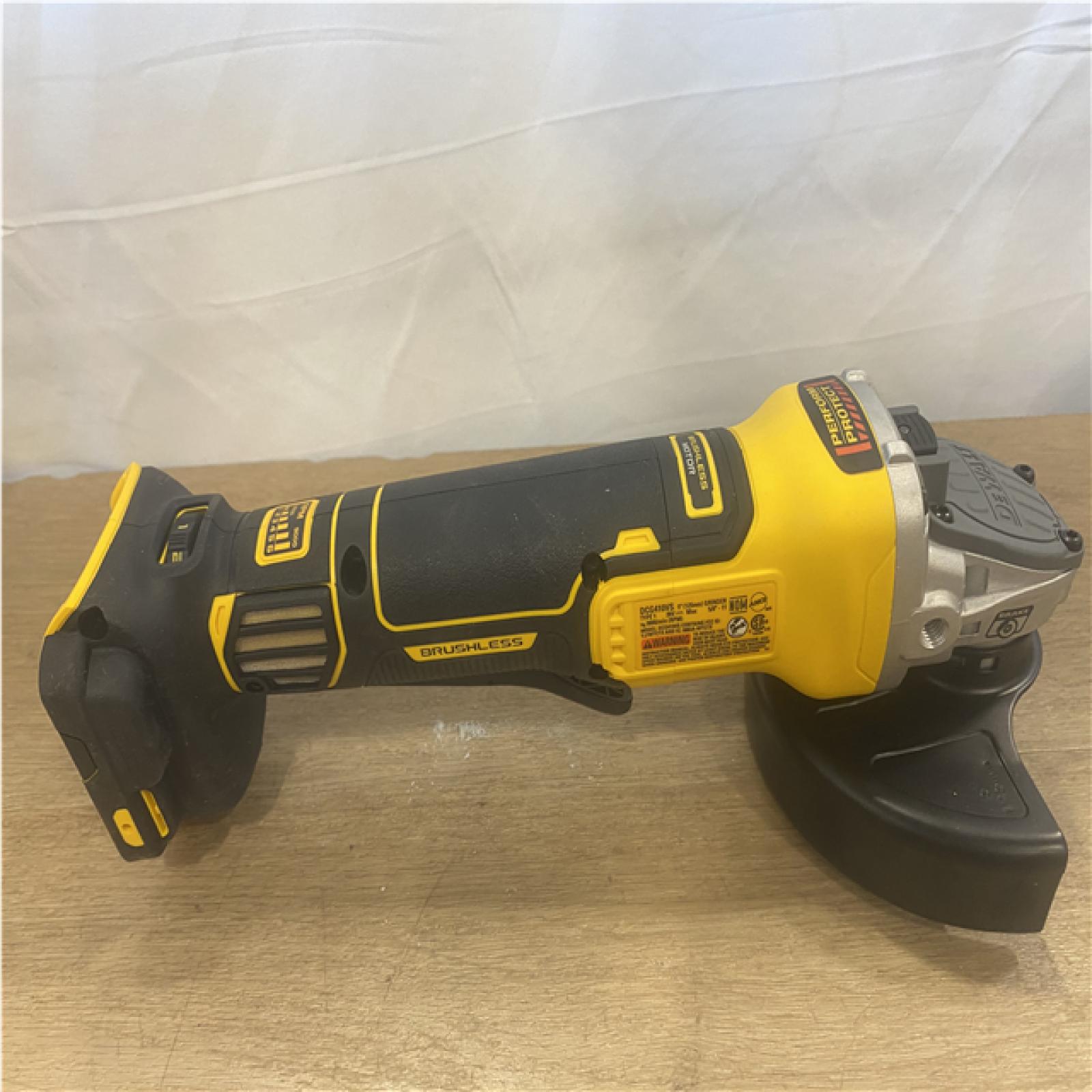 AS-IS DEWALT 20V XR Cordless 4-1/2. in. to 5 in. Variable Speed Angle Grinder (Tool Only)