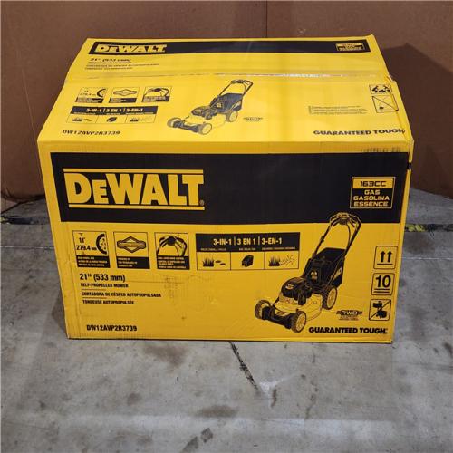 HOUSTON LOCATION - AS-IS (NEW) DeWalt 163cc 21 Dual Lever Self Propelled Lawn Mower