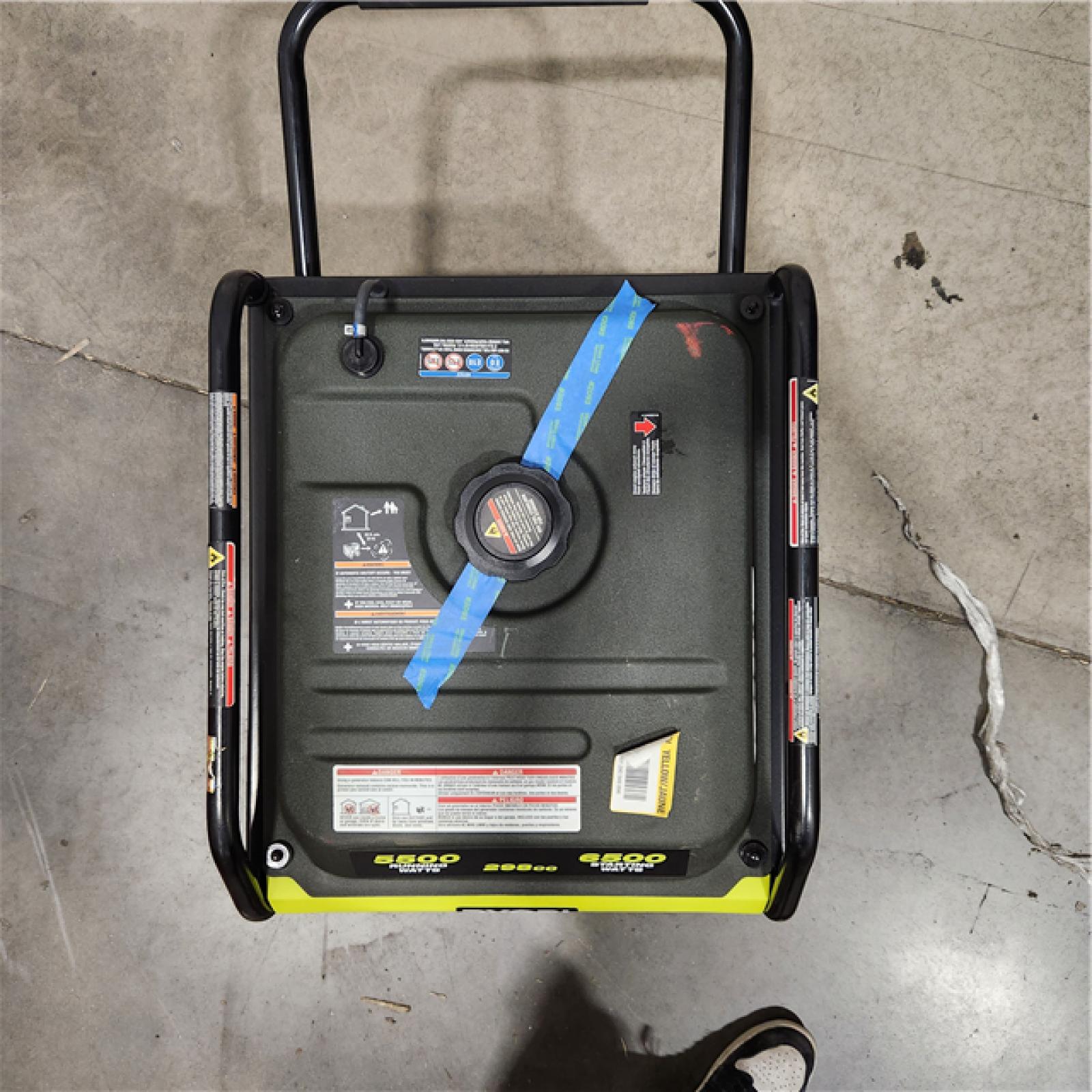 Dallas Location - As-Is RYOBI 6500-5500Watt Gasoline  Generator