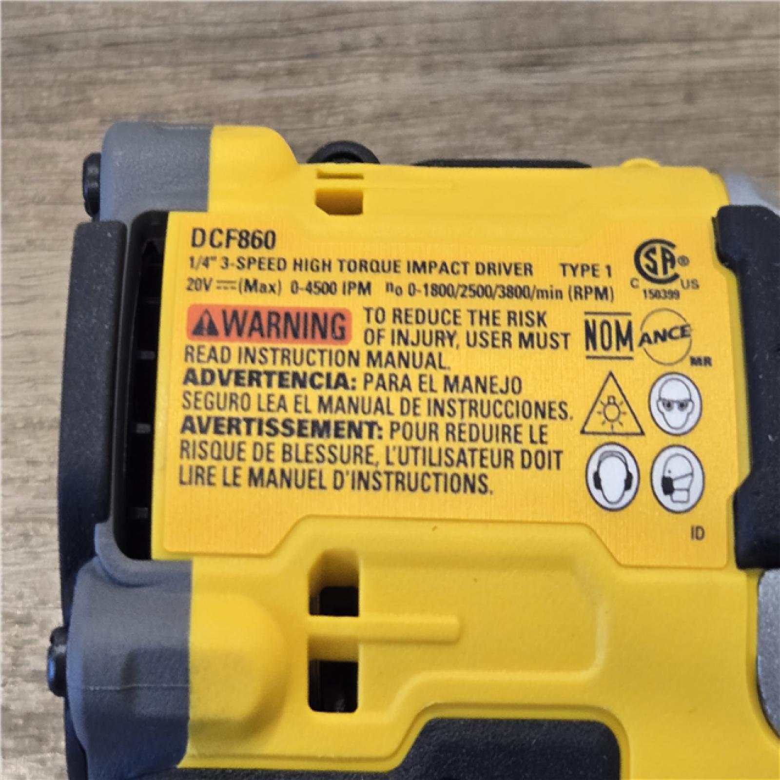 AS-IS DEWALT 20V MAX XR Cordless Impact Driver (Tool Only)