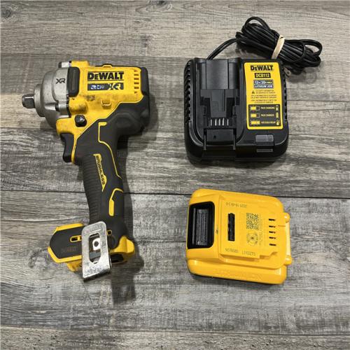AS-IS DEWALT 20V MAX XR Lithium-Ion Cordless Brushless 1/2 in. Impact Wrench Kit