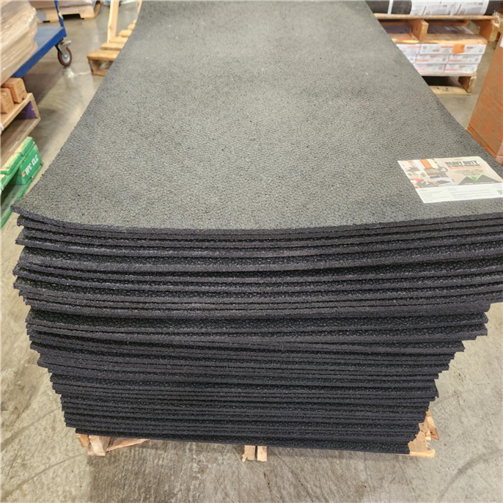 Phoenix NEW TrafficMaster All Purpose Black 3 ft. x 4 ft. Pebble Look Rubber Indoor/Outdoor Utility Mat Pallet (43-Mats