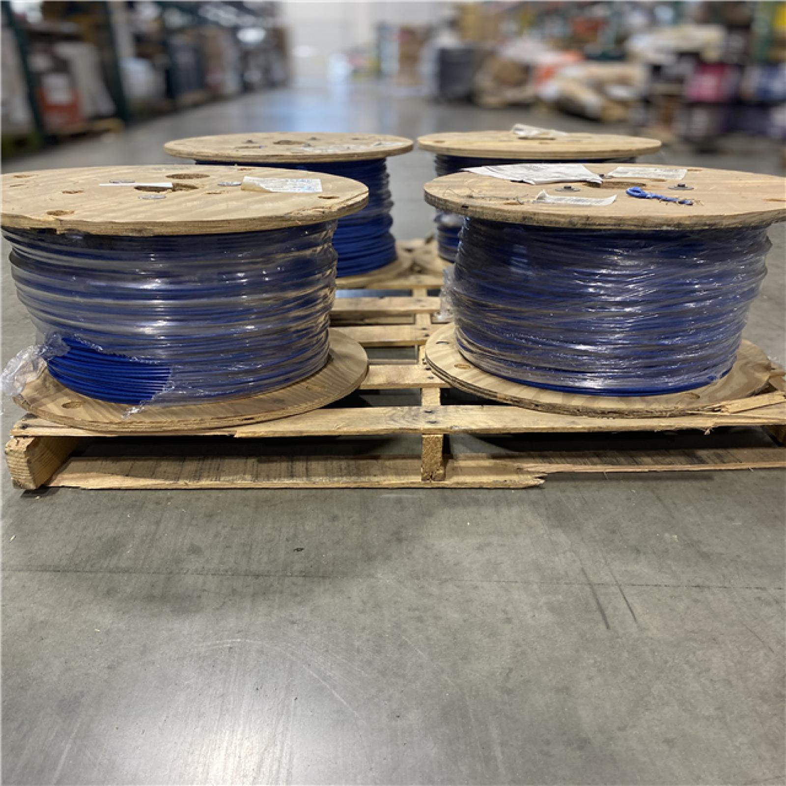DALLAS LOCATION- Southwire 2,500 ft. 6 Blue Stranded CU SIMpull THHN Wire (SEE NOTES) PALLET-(4 UNITS)