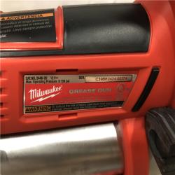 AS-IS Milwaukee M12 12V Lithium-Ion Cordless Grease Gun (Tool-Only)