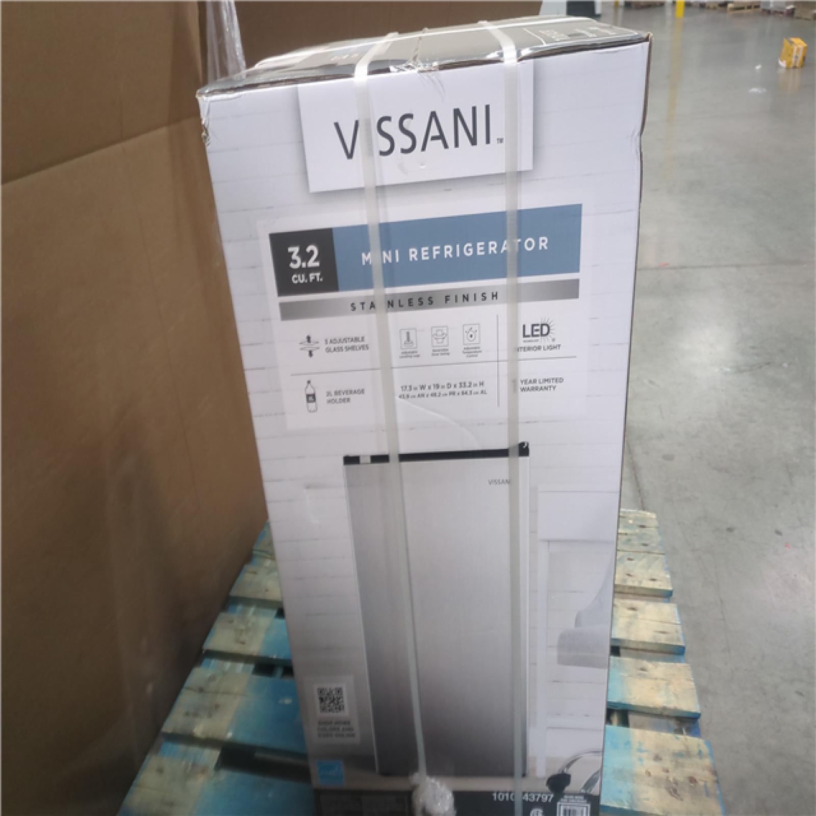CALIFORNIA NEW VISSANI 3.2 CU. FT. MIN REFRIGERATOR