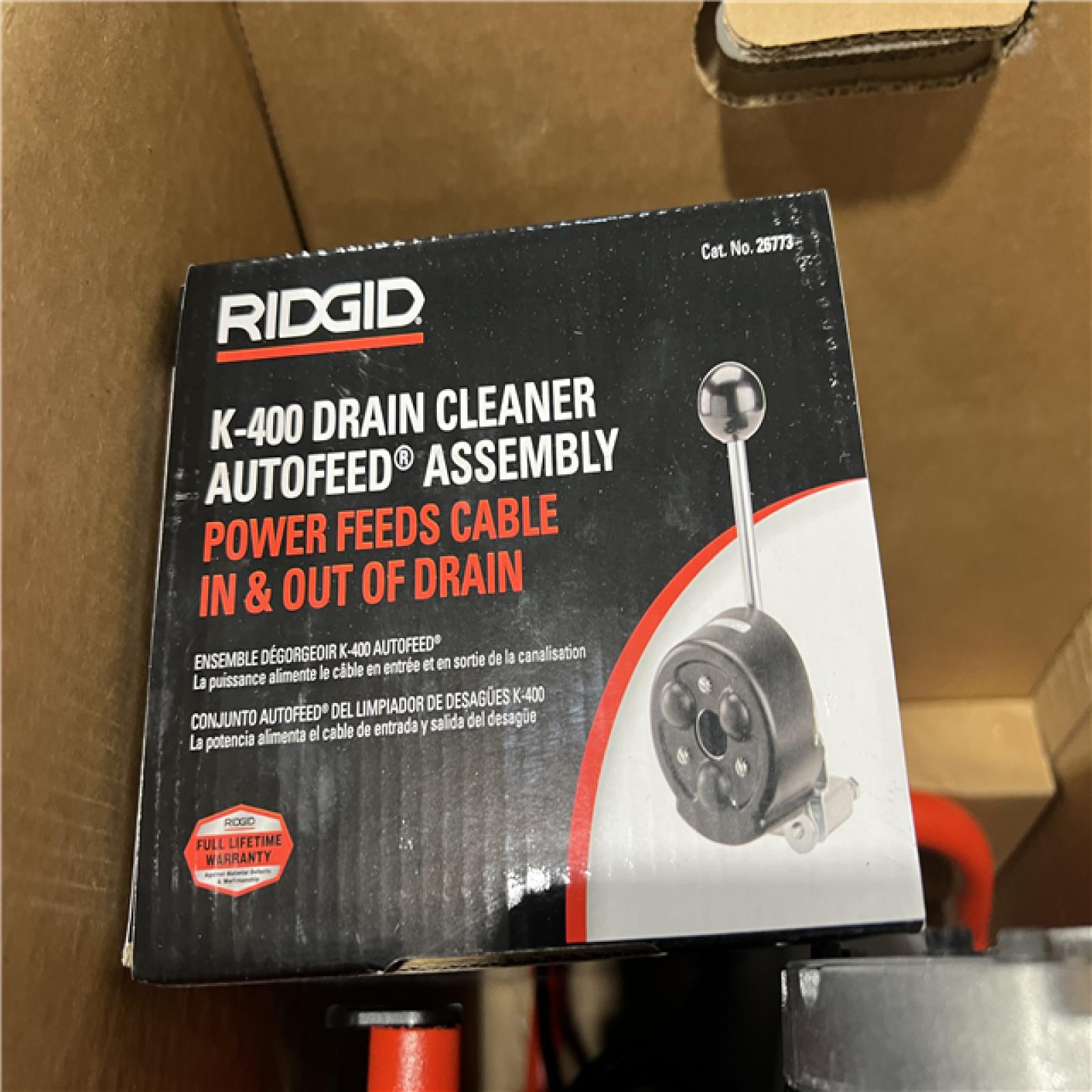 Dallas Location - As-Is RIDGID K-400 Drain Cleaning Snake Auger