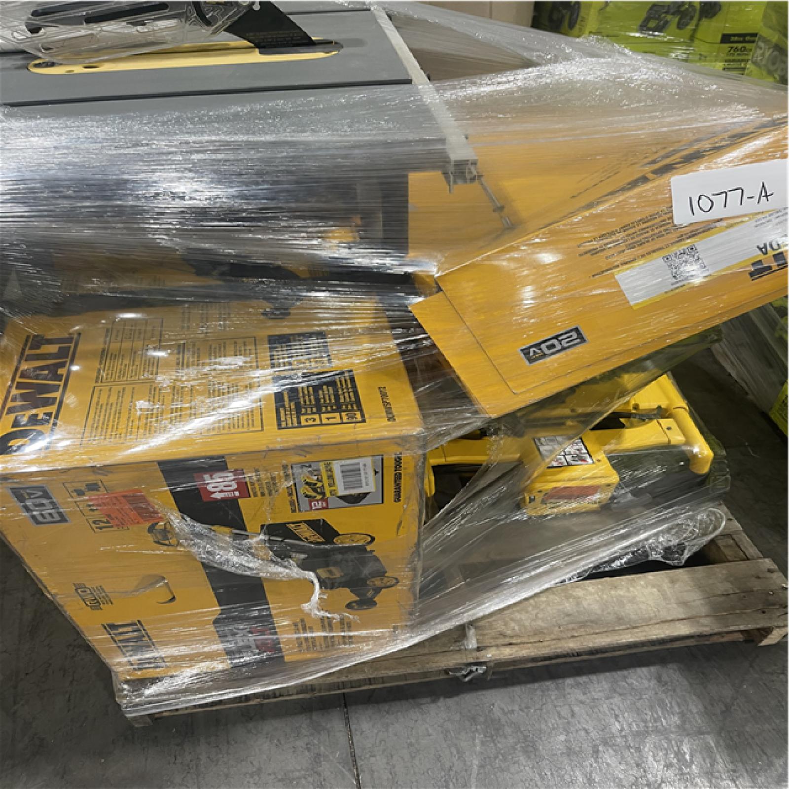 Pittston Location As-Is Power Tools Partial Truckload (11 Pallets) 1077-A
