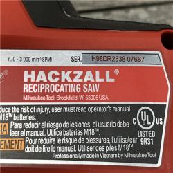 AS-IS Milwaukee FUEL 18V Lithium-Ion Brushless Cordless HACKZALL Reciprocating Saw (Tool-Only)