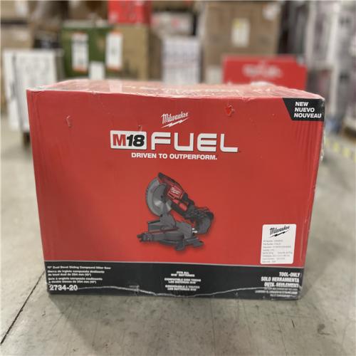 NEW! - Milwaukee M18 FUEL 18V Lithium-Ion Brushless Cordless 10 in. Dual Bevel Sliding Compound Miter Saw (Tool-Only)