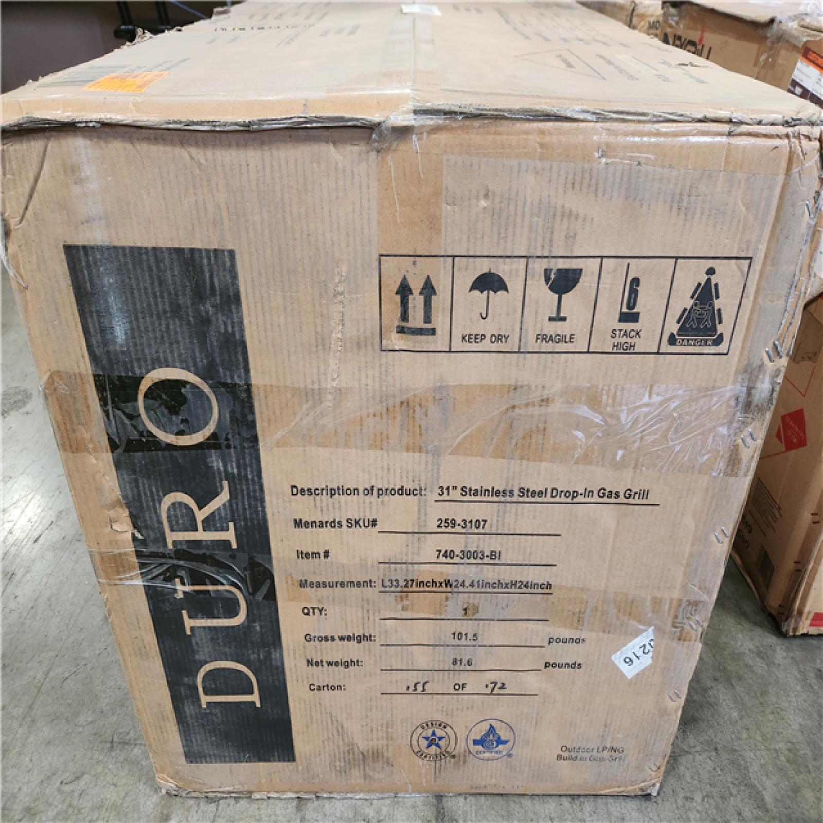 Phoenix LIKE NEW NXR 30 in. 4-Burner Built-In Gas Grill with Rotisserie Burner