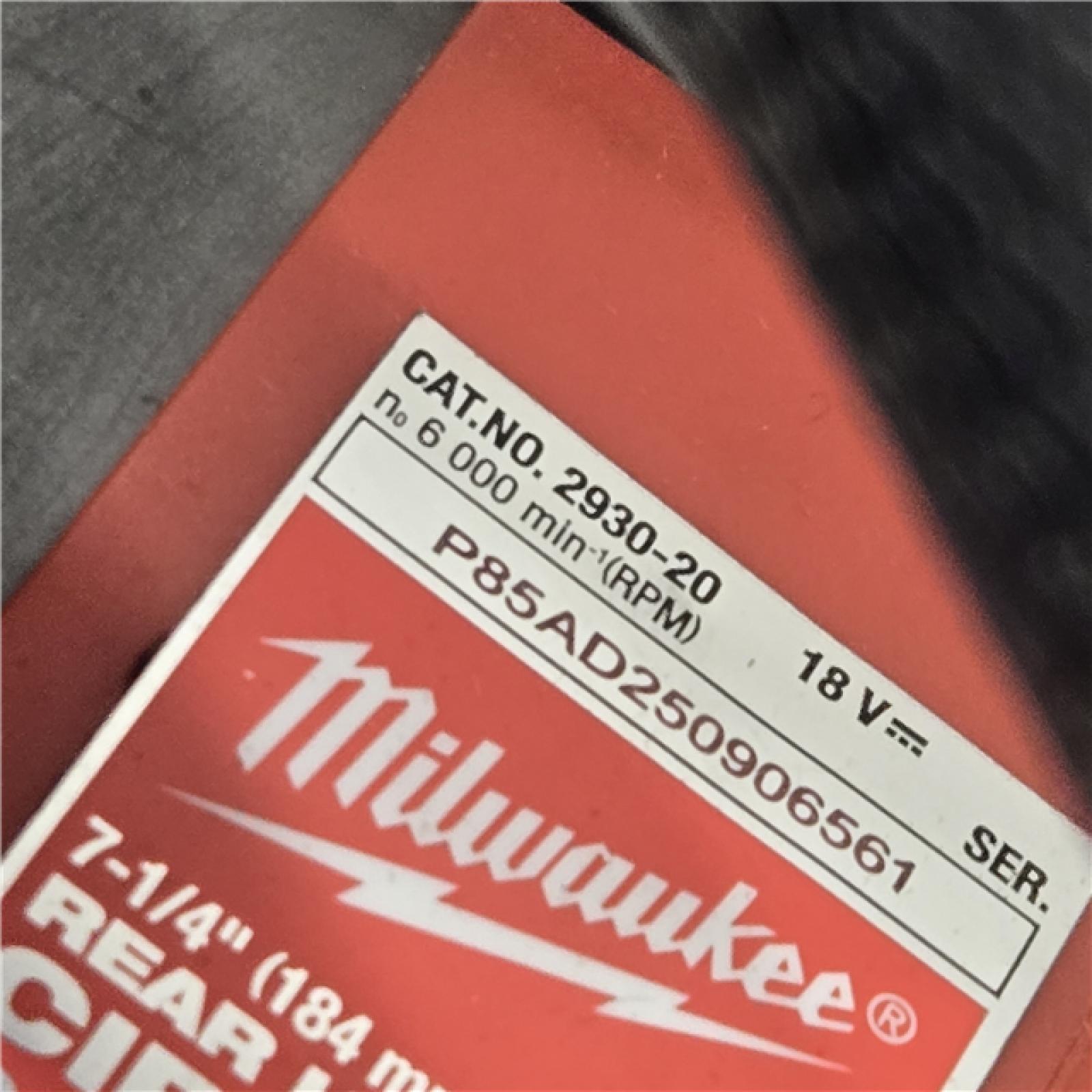 AS-IS MILWAUKEE 7-1/4 REAR HANDLE CIRCULAR SAW (TOOL ONLY)