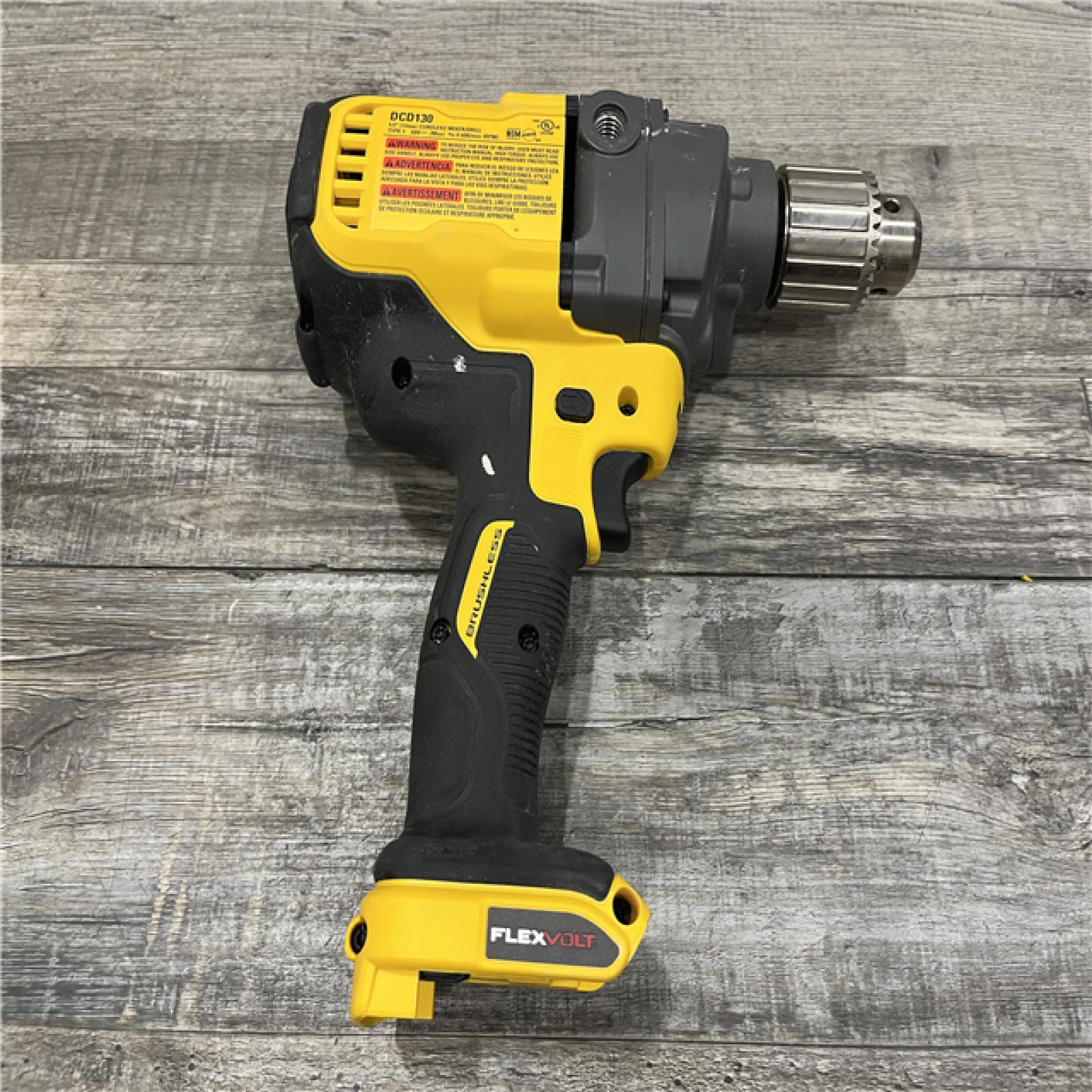 AS-IS DEWALT FLEXVOLT 60-Volt MAX Cordless Brushless 1/2 in. Mixer/Drill with E-Clutch (Tool-Only)