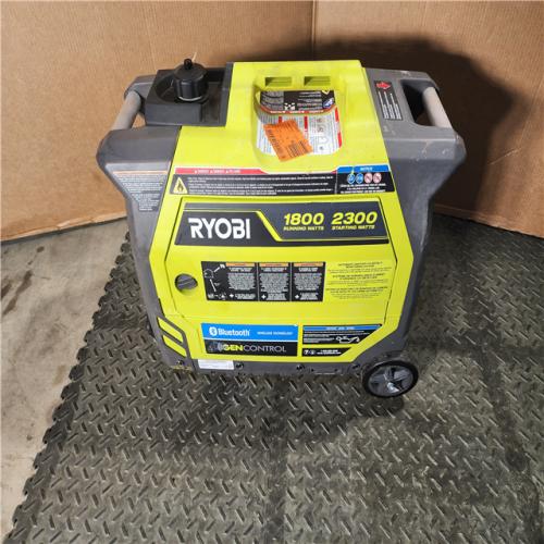 HOUSTON LOCATION - AS-IS RYOBI 2,300-Watt Recoil Start Bluetooth Super Quiet Gasoline Powered Digital Inverter Generator with CO Shutdown Sensor