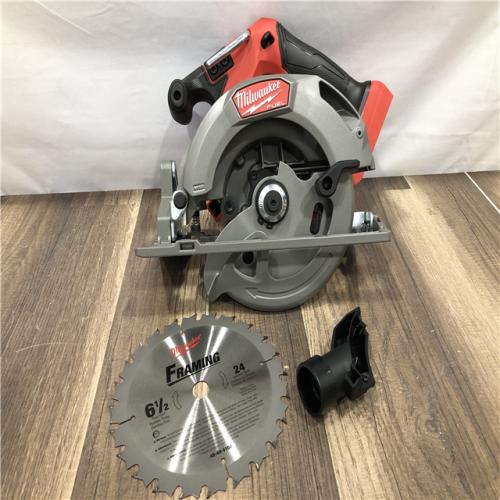 AS-IS Milwaukee FUEL 18V Lithium-Ion Brushless Cordless 6-1/2 in. Circular Saw (Tool-Only)