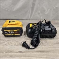 AS-IS DEWALT FLEXVOLT 20V/60V MAX 6.0Ah Battery Pack with 6 Amp Output Charger Kit