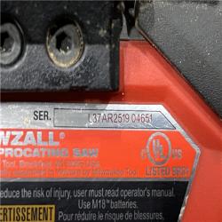 AS-IS Milwaukee FUEL GEN-2 18V Lithium-Ion Brushless Cordless SAWZALL Reciprocating Saw (Tool-Only)