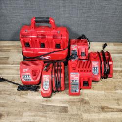 HOUSTON LOCATION - AS - IS MILWAUKEE BATTERY CHARGER PACK QTY - 6