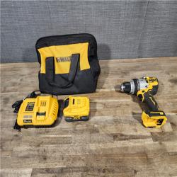HOUSTON LOCATION - AS-IS DEWALT 20V XR Lithium-Ion Cordless Hammer Drill Kit with 8.0 Ah Battery  Charger and Kit Bag