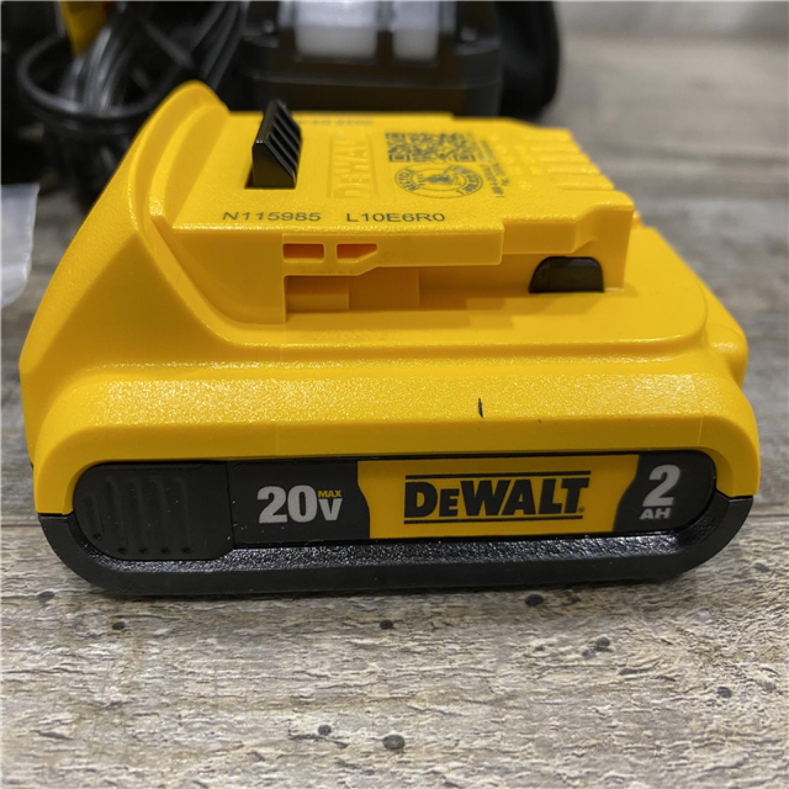 AS-IS DEWALT 20V MAX Lithium-Ion 15-Degree Electric Cordless Roofing Nailer Kit