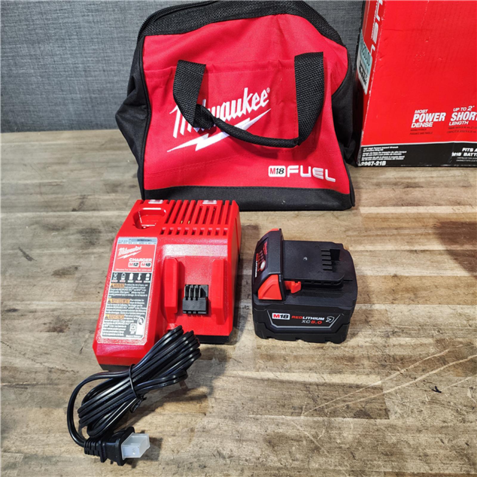 HOUSTON LOCATION - AS-IS Milwaukee M18 1/2 in. Cordless Brushless High Torque Impact Wrench Kit (Battery & Charger)