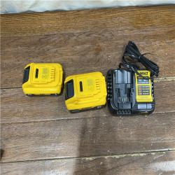 AS-IS DEWALT 20V MAX Lithium-Ion 6.0Ah and 4.0Ah Battery and Charger Starter Kit