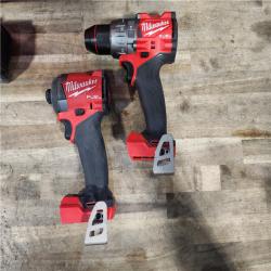 HOUSTON LOCATION - AS-IS MILWAUKEE FUEL 18V Lithium-Ion Brushless Cordless Hammer Drill and Impact Driver Combo Kit