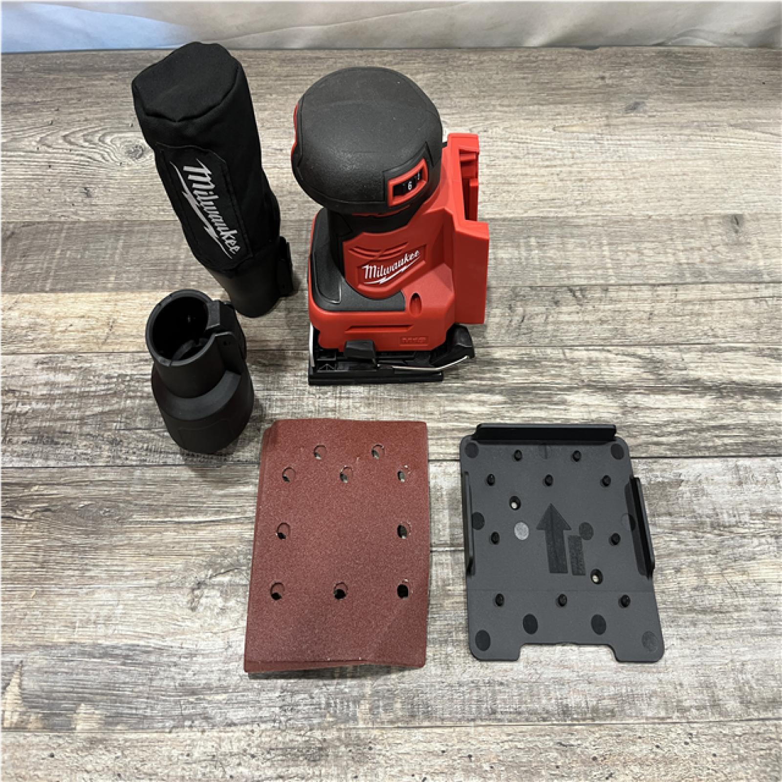 AS-IS Milwaukee 18V Lithium-Ion Cordless 1/4 in. Sheet Sander (Tool-Only)