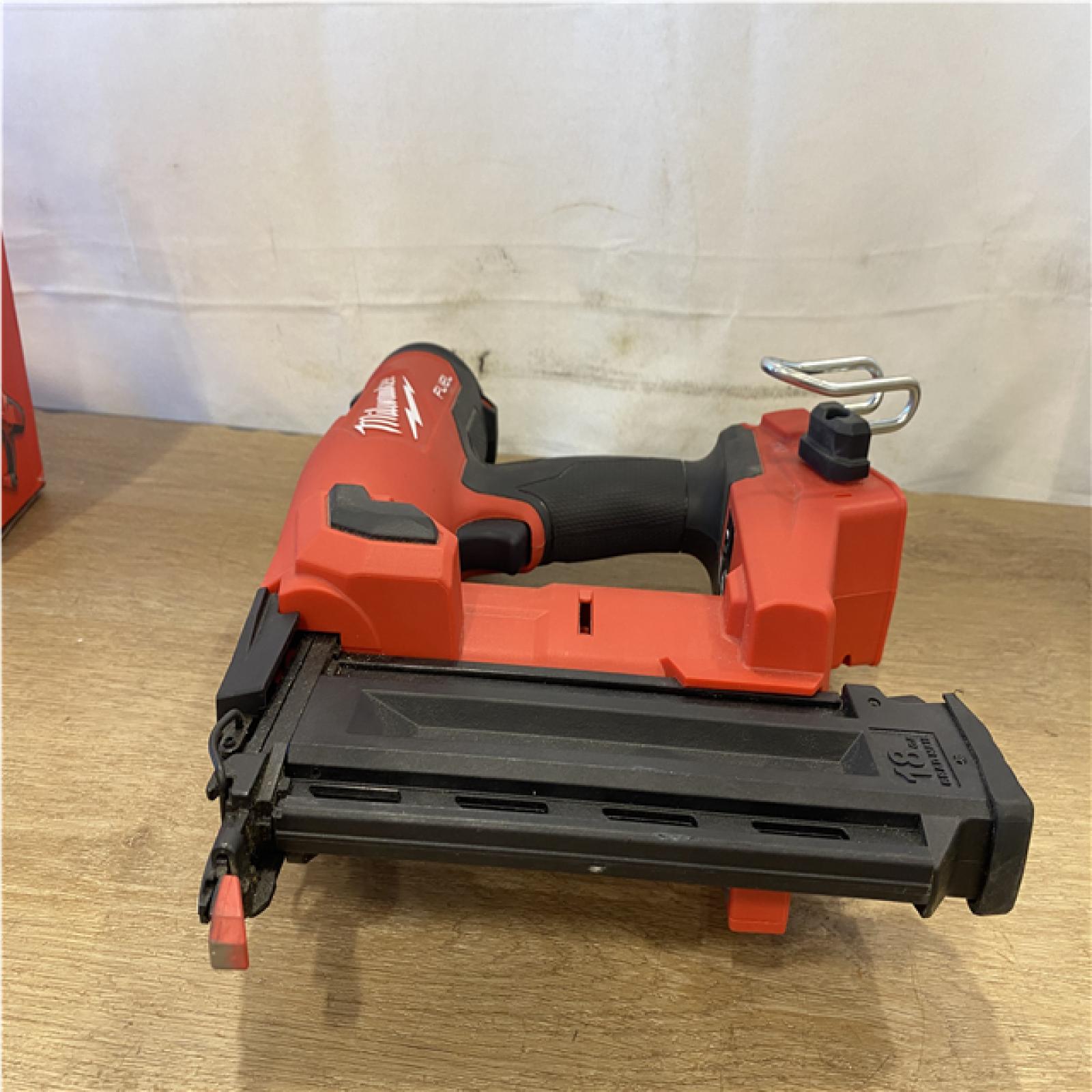 AS-IS  Milwaukee FUEL 18-Volt Lithium-Ion Brushless Cordless Gen II 18-Gauge Brad Nailer (Tool-Only)