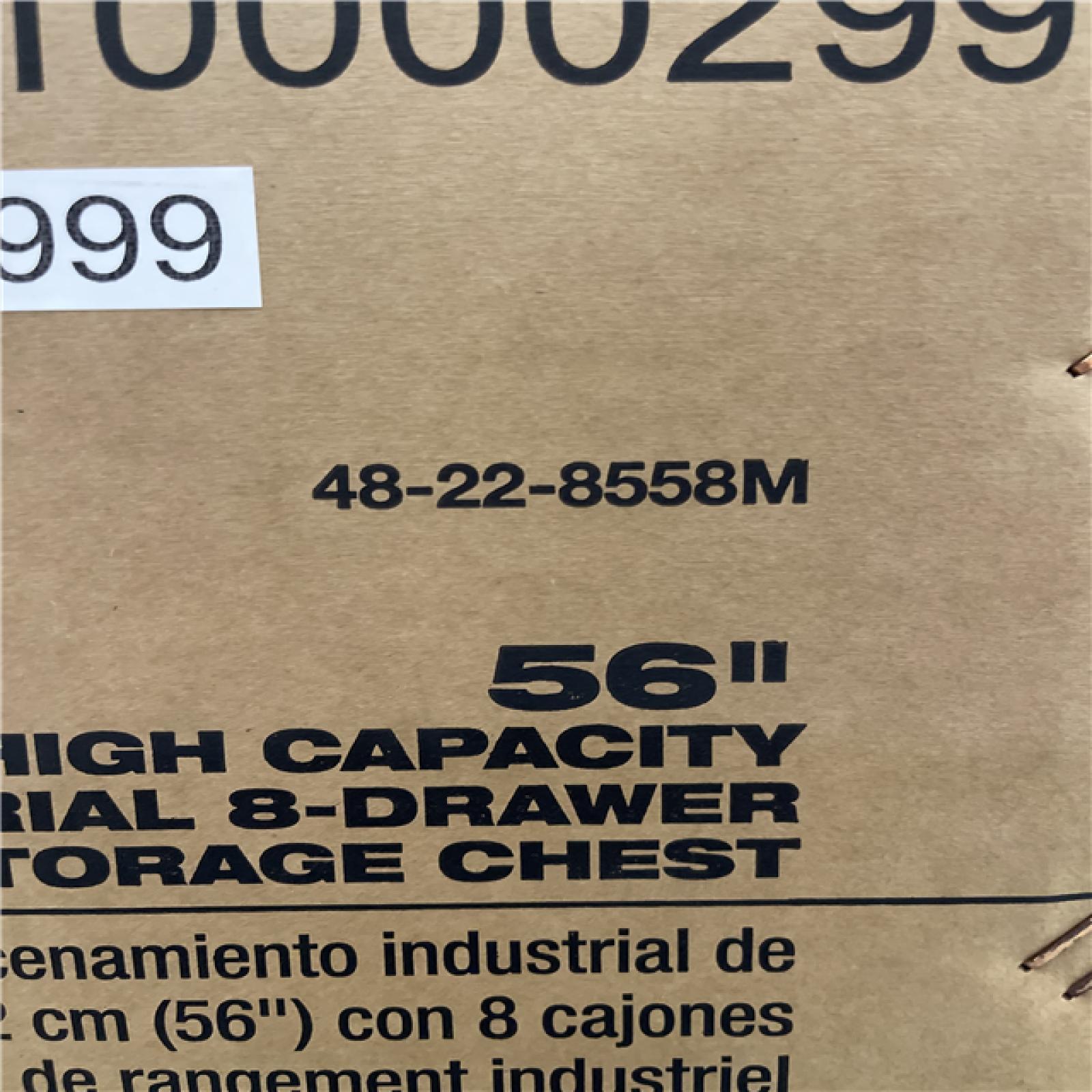 DALLAS LOCATION - Milwaukee High Capacity 56 in. W x 22 in. D 8-Drawer Top Tool Chest