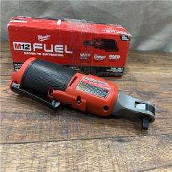 AS-IS Milwaukee 2567-20 M12 FUEL Brushless Lithium-Ion 3/8 in. Cordless High Speed Ratchet (Tool Only)