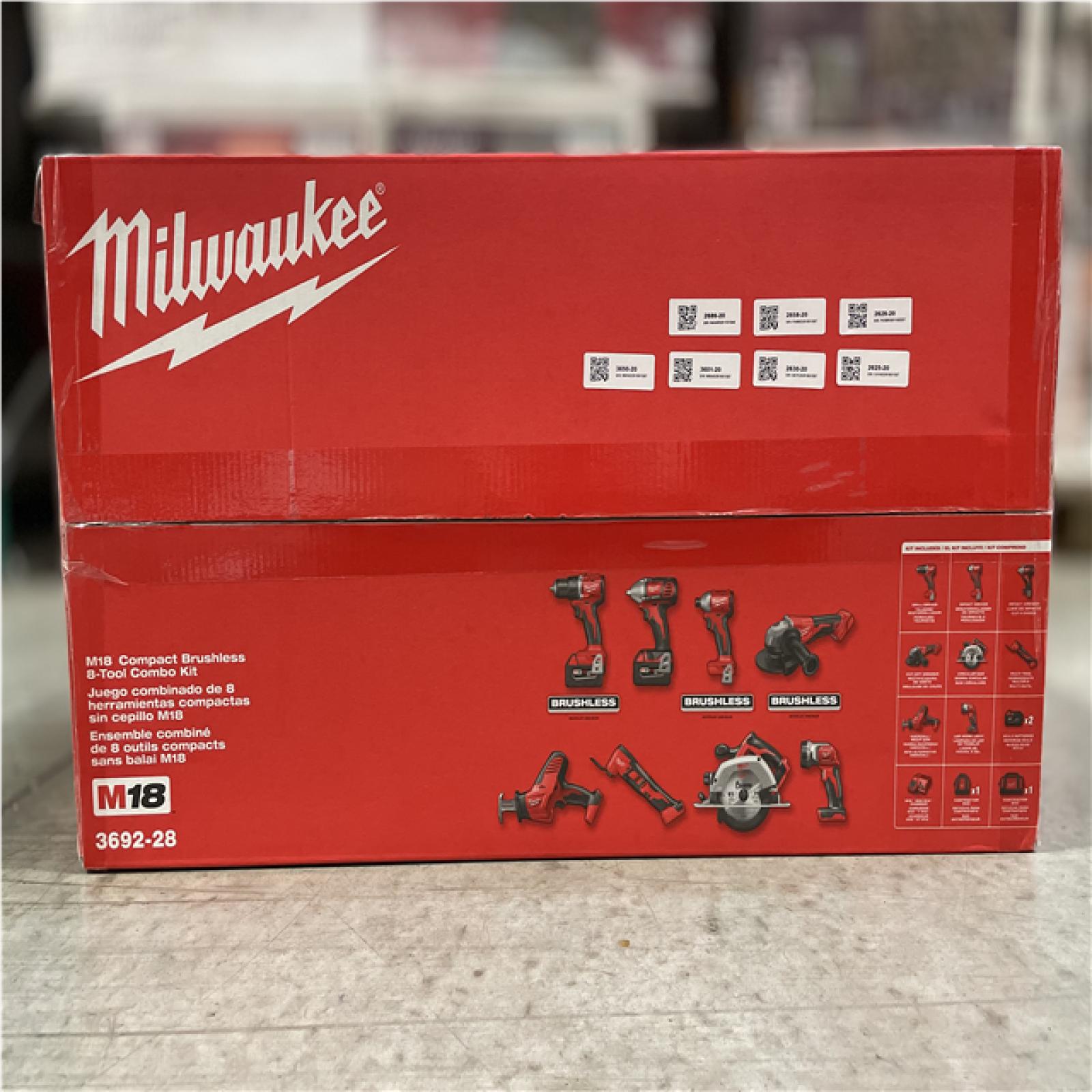 NEW! Milwaukee M18 18-Volt Lithium-Ion Cordless Combo Kit