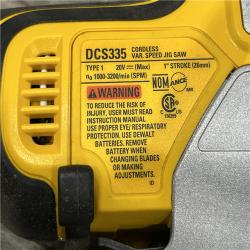 AS-IS DEWALT 20V MAX XR Cordless Barrel Grip Jigsaw (Tool Only)