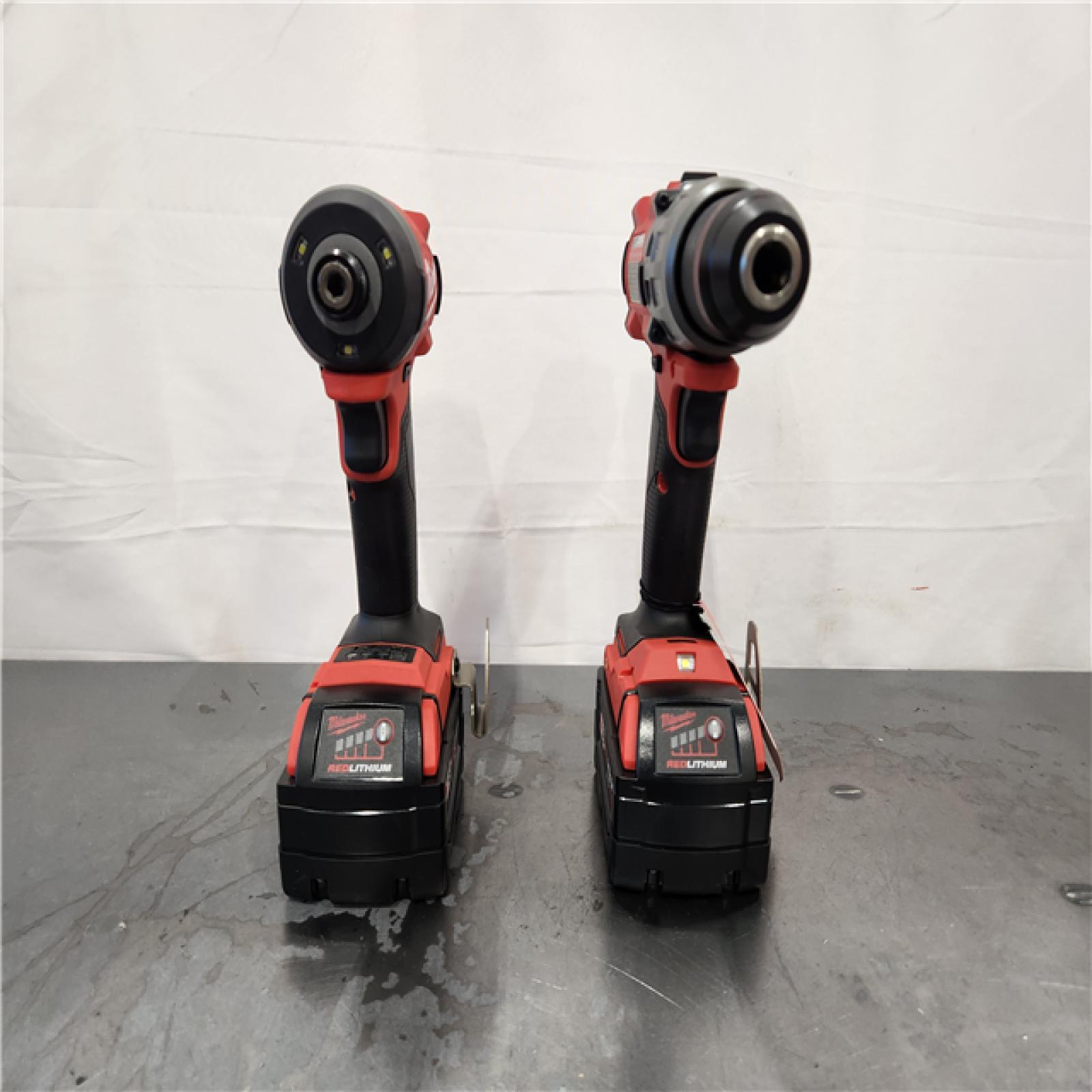 AS-IS- Milwaukee FUEL 18V Lithium-Ion Brushless Cordless Hammer Drill and Impact Driver Combo Kit