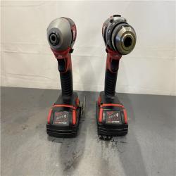 AS-IS - Milwaukee M18 18V Lithium-Ion Cordless Drill Driver/Impact Driver Combo Kit