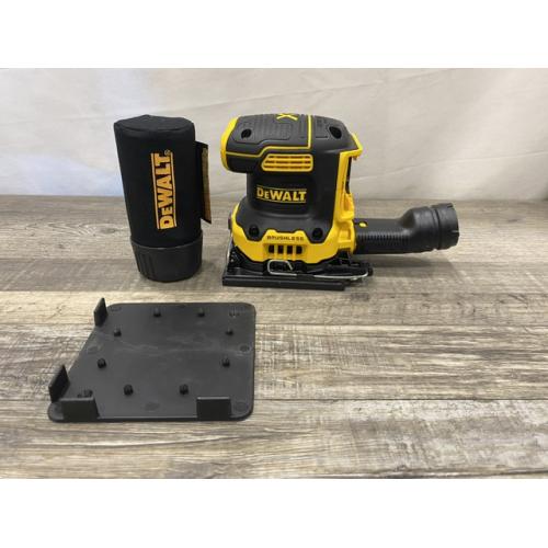 AS-IS DEWALT 20V MAX XR Cordless Brushless 1/4 Sheet Variable Speed Sander (Tool Only)