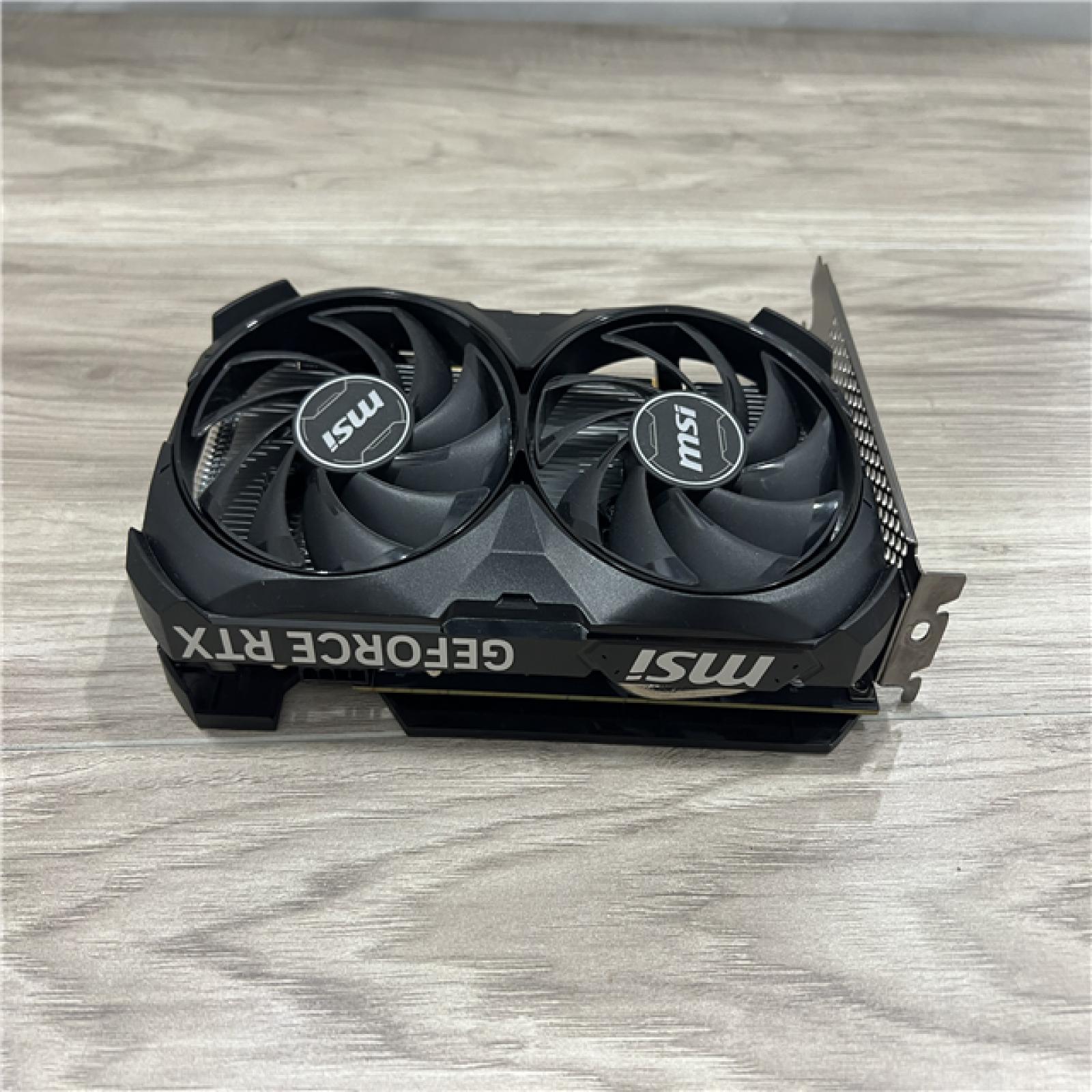 AS-IS MSI GeForce RTX 4060 Ventus 2X Black 8G OC Gaming Graphics Card -8GB GDDR6X PCI
