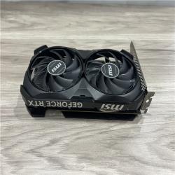 AS-IS MSI GeForce RTX 4060 Ventus 2X Black 8G OC Gaming Graphics Card -8GB GDDR6X PCI